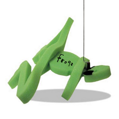 Frog on a leash