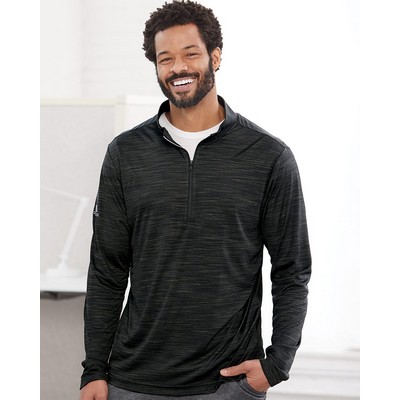 Adidas - Lightweight Mèlange Quarter-Zip Pullover