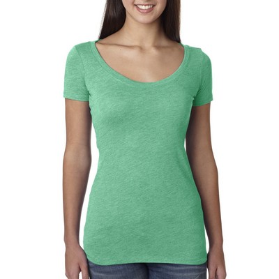 NEXT LEVEL APPAREL Ladies' Triblend Scoop