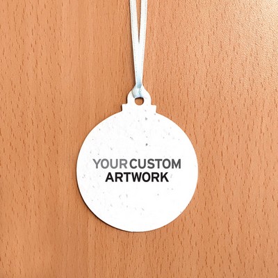 Christmas Ball Ornament, 1-Sided