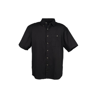 Men's 100% Cotton Twill Short Sleeve Shirt Tall (LT-3XLT)