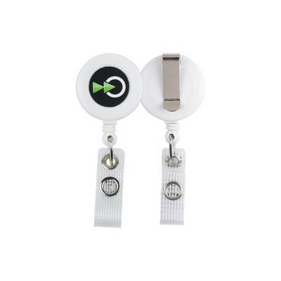 1 ¼" Round Retractable Badge Holder