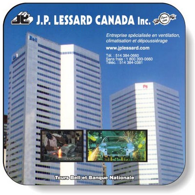 Sealed Edge Mousepad Square shape (7.63"x7.63") Sub-Surface Full Colour