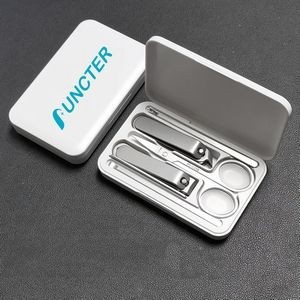 6 in 1 Stainless Steel Professional Pedicure Kit Nail Scissors Grooming Kit With White Box