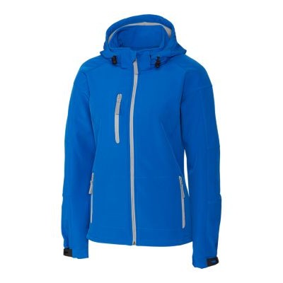 Clique Serac Stretch Softshell Hooded Full Zip Womens Jacket