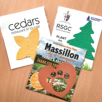 Custom Flat Card Seed Paper Giveaway, 1-Sided