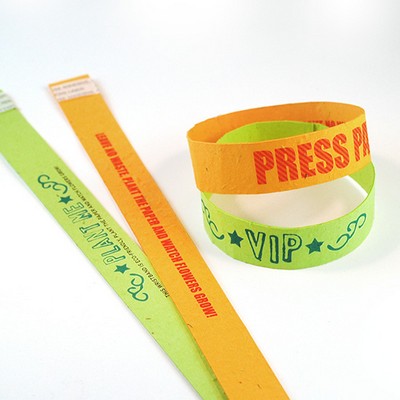 Seed Paper Wristband Long, 2-Sided