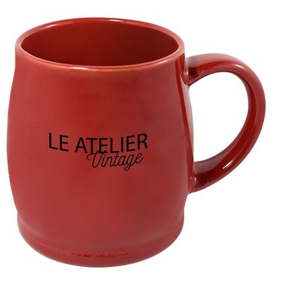 Umea 16oz reactive red mug in Ripple gift box