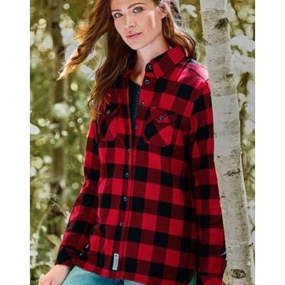Women's SPRUCELAKE Roots73 Long Sleeve Button Up Flannel Shirt