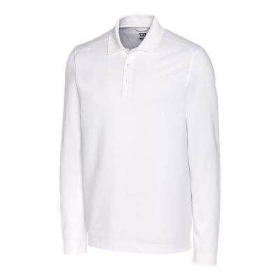 Cutter & Buck Advantage Tri-Blend Pique Mens Big and Tall Long Sleeve Polo
