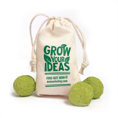 Seed Bombs Muslin Bag 3 - Herb