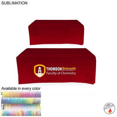 Faculty Table Cloth for 6' table, Drape style, 4 sided, Closed Back, Have different Faculty names