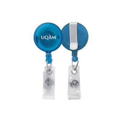 1 ¼" Round Retractable Holder - Translucent