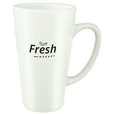 Large Cafe 16oz white mug
