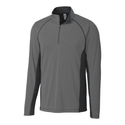 Clique Ice Pique Colorblock Mens Half Zip Tech Pullover