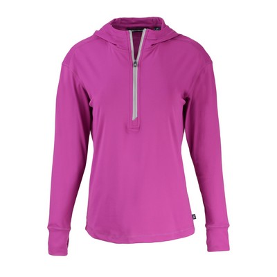Cutter & Buck Daybreak Eco Recycled Womens Half Zip Hoodie