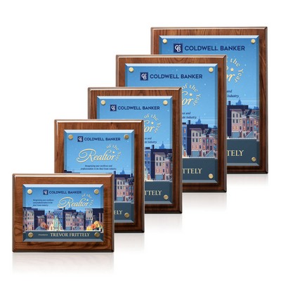 Caledon VividPrint™ Plaque - Walnut/Gold