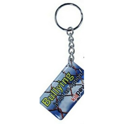 Key Chain / Tag - Custom Single Sided Imprint (Up to 1 Square Inch)