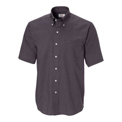 Cutter & Buck Epic Easy Care Nailshead Mens Big and Tall Short Sleeve Dress Shirt