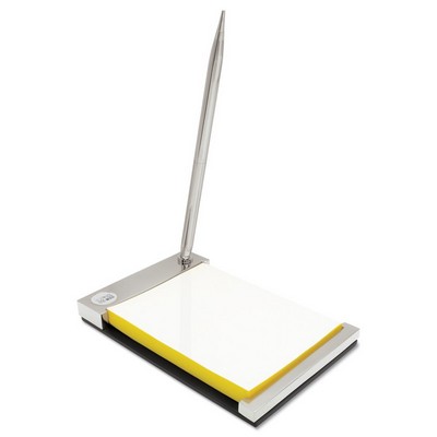 Notepad Desk Set Silver